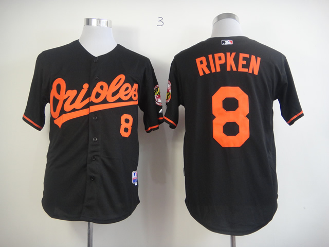 Men Baltimore Orioles #8 Cal Ripken Black MLB Jerseys